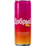 Напиток ДОБРЫЙ Манго, маракуйя сильногазированный, 0.33л