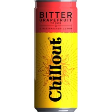 Тоник CHILLOUT Bitter Grapefruit Грейпфрут газированный, 0.33л в магазинах Лента