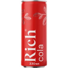 Напиток RICH Кола сильногазированный, 0.33л в магазинах Лента