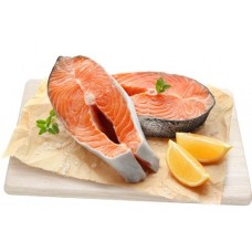 Лосось Атлантический замороженный ЛЕНТА FRESH стейк, весовой в магазинах Лента
