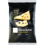 Сыр полутвердый ЛЕНТА PREMIUM Маасдам 45%, без змж, 200г