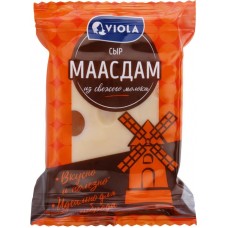 Сыр VIOLA Маасдам 45%, без змж, 220г в магазинах Лента