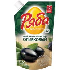 Майонез РЯБА Оливковый 67%, 233г в магазинах Лента
