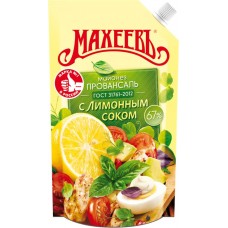 Майонез МАХЕЕВЪ Провансаль с лимонным соком 67%, 400мл в магазинах Лента