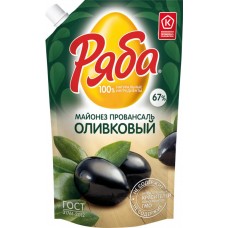 Майонез РЯБА Провансаль Оливковый 67%, 744г в магазинах Лента