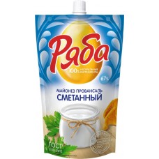 Майонез РЯБА Провансаль Сметанный 67%, 372г в магазинах Лента