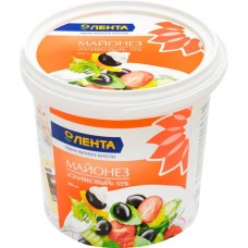 Майонез ЛЕНТА Оливковый 55%, 900мл в магазинах Лента