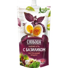 Майонез СЛОБОДА с базиликом 67%, 400мл в магазинах Лента