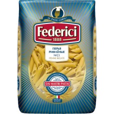 Макароны FEDERICI Перья рифленые №23, группа А высший сорт, 500г в магазинах Лента