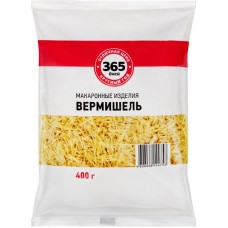 Макароны 365 ДНЕЙ Вермишель паутинка, группа В высший сорт, 400г в магазинах Лента
