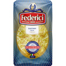 Макароны FEDERICI Бантики №66, группа А высший сорт, 400г в магазинах Лента