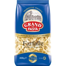 Макароны GRAND DI PASTA Farfalle Бантики высший сорт, 400г в магазинах Лента