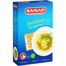 Макароны BAISAD Для супчика Звездочки, группа А, высший сорт, 250г в магазинах Лента