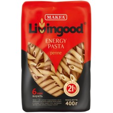 Макароны MAKFA Livingood Penne высокобелковые, 400г в магазинах Лента