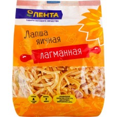 Лапша яичная ЛЕНТА Лагманная, 250г в магазинах Лента