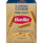 Макароны BARILLA 5 Cereali Penne rigate, со злаковой смесью, первый группа А, 450г
