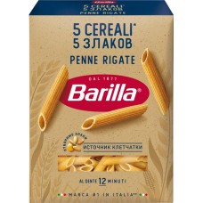 Макароны BARILLA 5 Cereali Penne rigate, со злаковой смесью, первый группа А, 450г в магазинах Лента