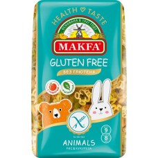 Макароны безглютеновые MAKFA Animals, 300г в магазинах Лента