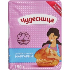 Маргарин ЧУДЕСНИЦА Универсальный 55%, 150г в магазинах Лента
