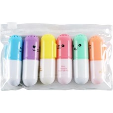 Набор мини-текстовыделителей ВАУ МЯУ! 4мм Арт. BEFX-06, 6шт в магазинах Лента