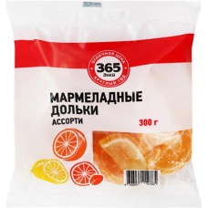 Мармеладные дольки 365 ДНЕЙ Ассорти с цитрусовым вкусом, 300г в магазинах Лента