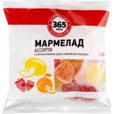 Мармелад 365 ДНЕЙ Ассорти, 250г в магазинах Лента