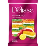 Мармелад желейный DELISSE Трехслойный, резаный, 300г
