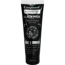 Маска для лица COMPLIMENT No Problem Black mask с активированным углем, 80мл в магазинах Лента Маска для лица COMPLIMENT No Problem Black mask с активированным углем, 80мл в магазинах Лента