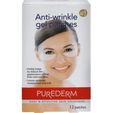Патчи гидрогелевые для области под глазами PUREDERM Белый лотос, против морщин, 12шт в магазинах Лента