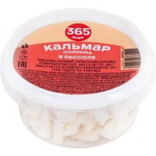 Кальмар 365 ДНЕЙ в рассоле соломка, 180г в магазинах Лента