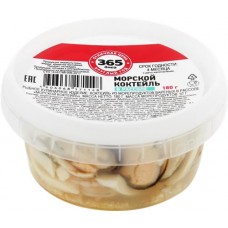 Морской коктейль 365 ДНЕЙ в рассоле, 180г в магазинах Лента