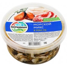 Морской микс МЕРИДИАН в масле, 430г в магазинах Лента