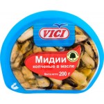 Мидии копченые VICI Любо есть, в масле, 200г