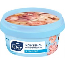 Коктейль из морепродуктов БАЛТИЙСКИЙ БЕРЕГ в рассоле, 210г в магазинах Лента