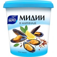 Мидии БАЛТИЙСКИЙ БЕРЕГ Чилийские в маринаде, 390г в магазинах Лента
