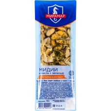 Мидии МИРАМАР По-итальянски, в масле с зеленью, 150г в магазинах Лента