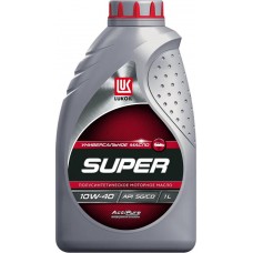 Масло моторное ЛУКОЙЛ Супер Sae 10W-40 API SG/CD полусинтетическое Арт. 19191, 1л в магазинах Лента