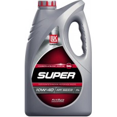 Масло моторное ЛУКОЙЛ Супер Sae 10W-40 API SG/CD полусинтетическое Арт. 19192, 4л в магазинах Лента