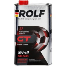 Масло моторное ROLF GT SAE 5W-40 API SN/CF, синтетическое, 1л в магазинах Лента