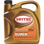 Масло моторное SINTEC Super 3000 10W-40 SG/CD, полусинтетическое, 4л