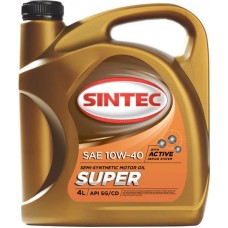 Масло моторное SINTEC Super 3000 10W-40 SG/CD, полусинтетическое, 4л в магазинах Лента