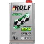 Масло моторное ROLF Energy SAE 10W-40 API SL/CF полусинтетическое Арт. 322232, 1л