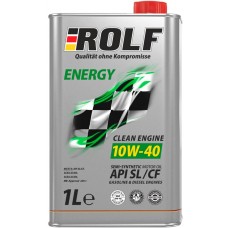 Масло моторное ROLF Energy SAE 10W-40 API SL/CF полусинтетическое Арт. 322232, 1л в магазинах Лента