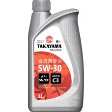 Масло моторное TAKAYAMA синтетическое SAE 5W-30 API SN/СF С3, 1л в магазинах Лента