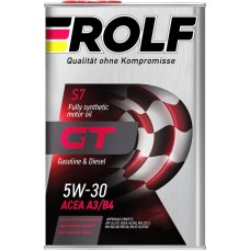 Масло моторное ROLF GT SAE 5W-30, ACEA A3/B4, синтетическое, 4л в магазинах Лента