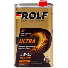 Масло моторное ROLF ULTRA SAE 5W–40 ACEA A3/B4 API SP, Арт. 323104, 1л в магазинах Лента