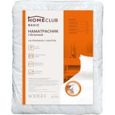 Наматрасник на резинках HOMECLUB 160х200см, стеганый с кантом в магазинах Лента