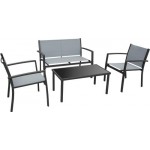 Набор садовой мебели GIARDINO CLUB 4 предмета стол, диван, кресло – 2шт, текстилен, Арт. LF18003 Набор садовой мебели GIARDINO CLUB 4 предмета стол, диван, кресло – 2шт, текстилен, Арт. LF18003
