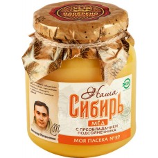 Мед НАША СИБИРЬ с преобладанием подсолнечника, 500г в магазинах Лента