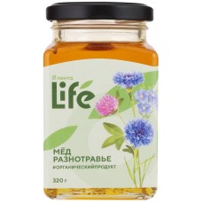 Мед цветочный ЛЕНТА LIFE натуральный, разнотравье, 320г в магазинах Лента